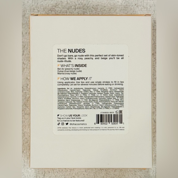 OFRA LONG LASTING LIQUID LIP SET - THE NUDES 8g X 3 BRAND NEW/SEALED - Picture 6 of 6